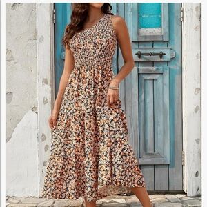 One shoulder Floral Sundress